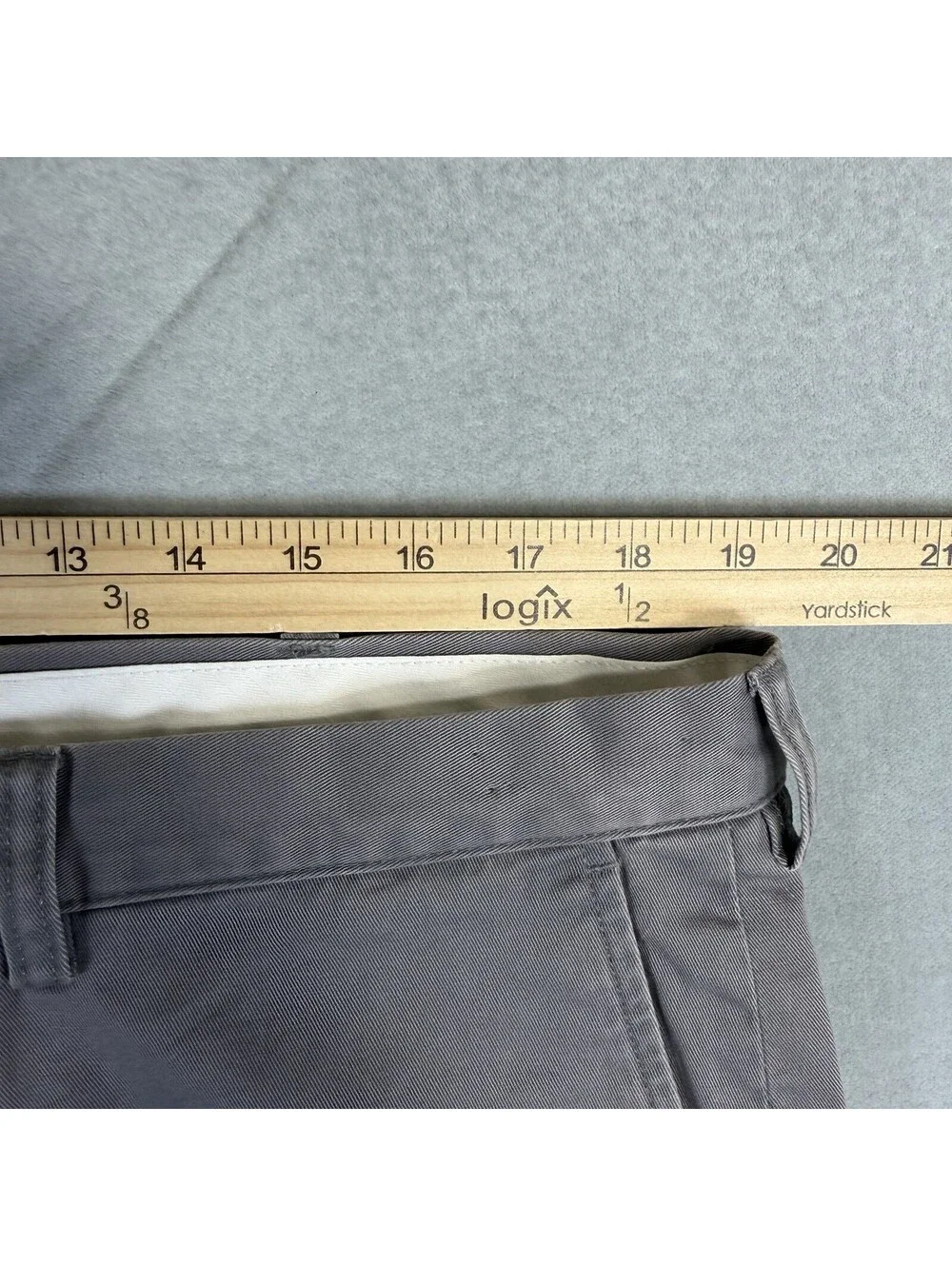 Polo Ralph Lauren Chino Pants Mens 38x32 Gray Preston Straight Twill Vintage